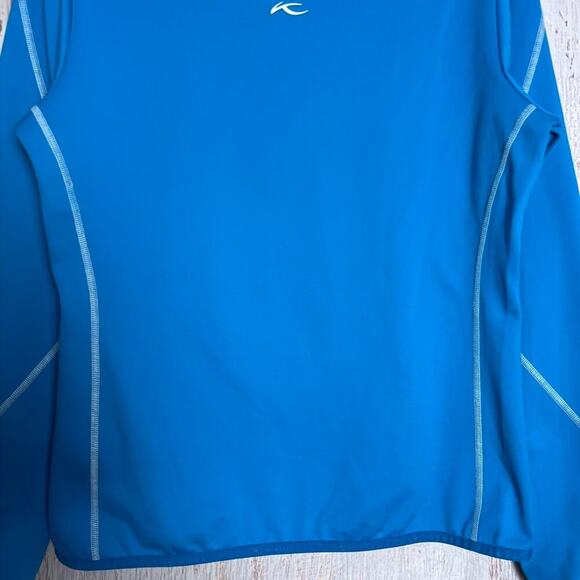 KJUS Half Zip Pullover Fleece SIZE 42 XL Blue Sweatshirt Activewear - Picture 10 of 12